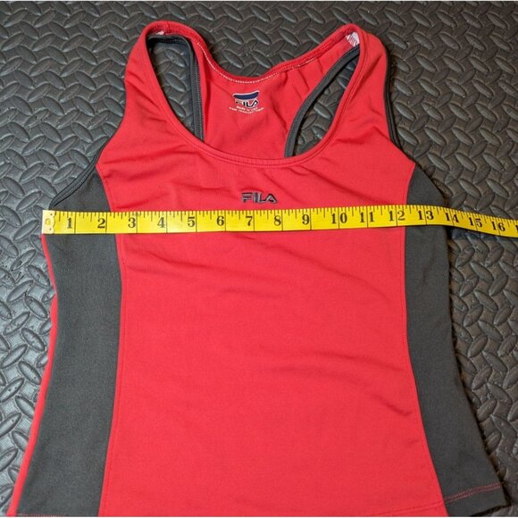 FILA Red/Blk Worn a few‎ times excellent condition racer back - Picture 3 of 5